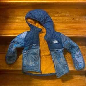 The North Face reversible winter coat. 4T